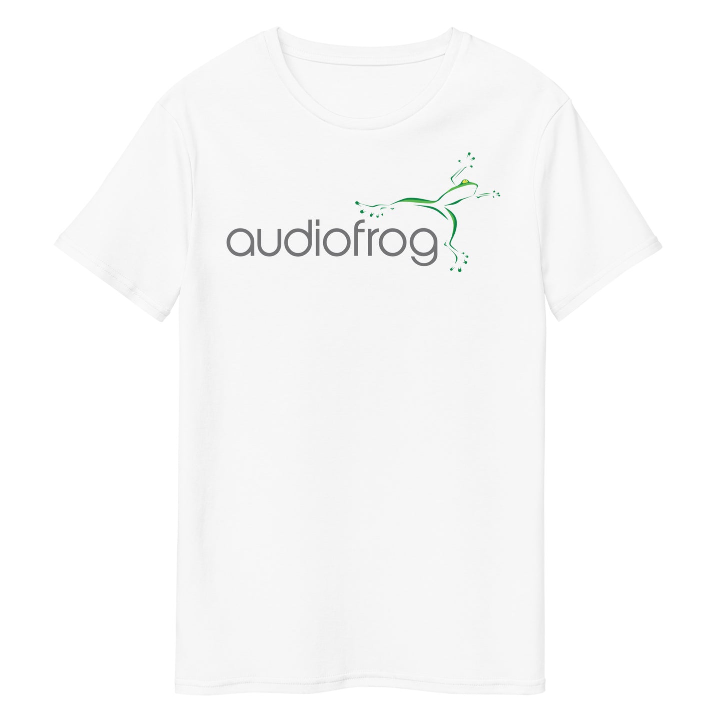 Premium White Audiofrog Original Logo-T Shirt