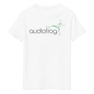 Premium White Audiofrog Original Logo-T Shirt