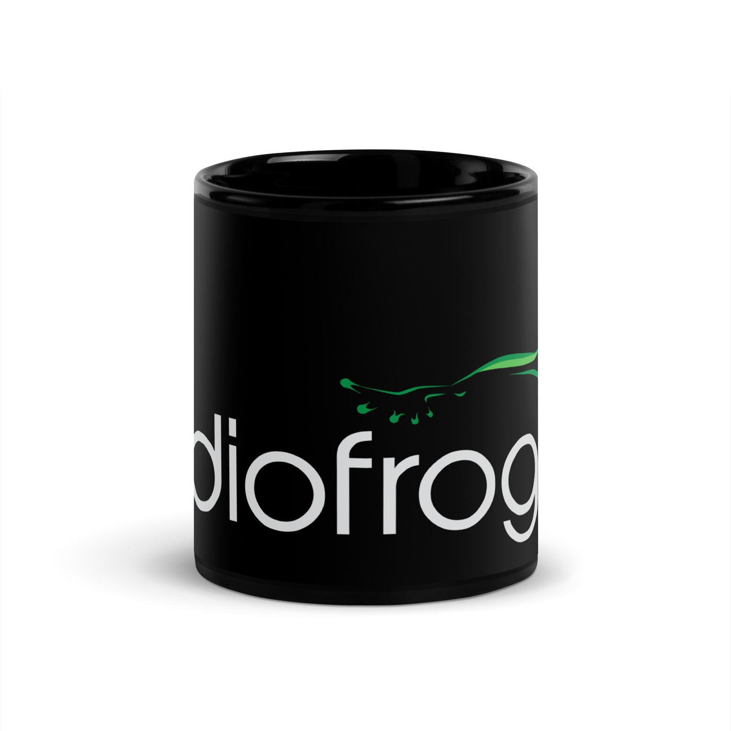 Black Mug Original Audiofrog Logo