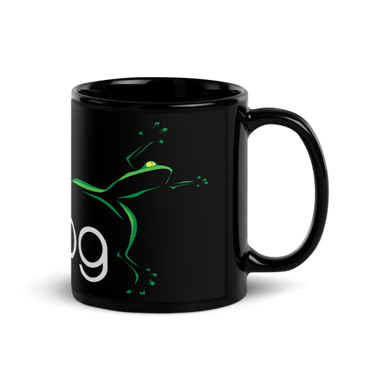 Black Mug Original Audiofrog Logo