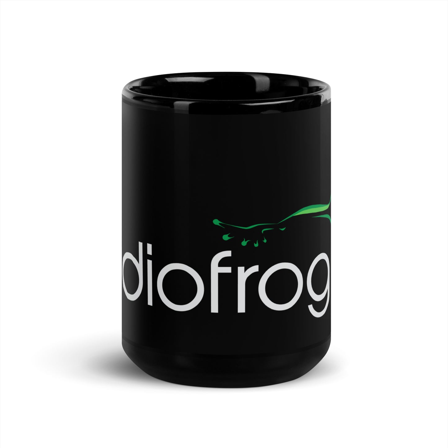 Black Mug Original Audiofrog Logo